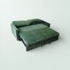 Sofa bed thông minh kich thước 2m, ghế thông minh mở ra thành giường 2 người, sofa nỉ nhung