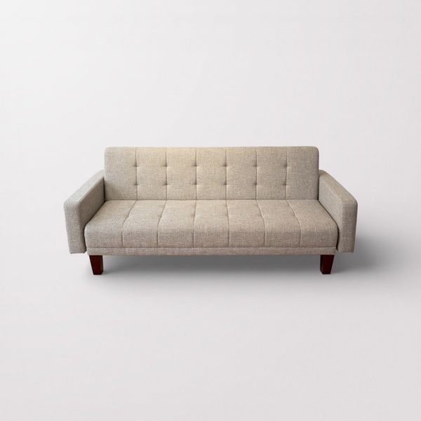 Sofa Giường 2m1 Cao Cấp, Ghế Sofa Bed Gấp Gọn Khung Gỗ Nỉ, Sofa Mở Ra Thành Giường 2 Người