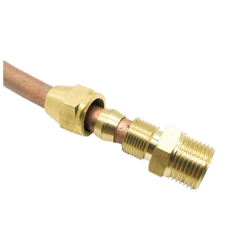 Thẳng 1 đầu chèn hạt bắp x 1 đầu ren