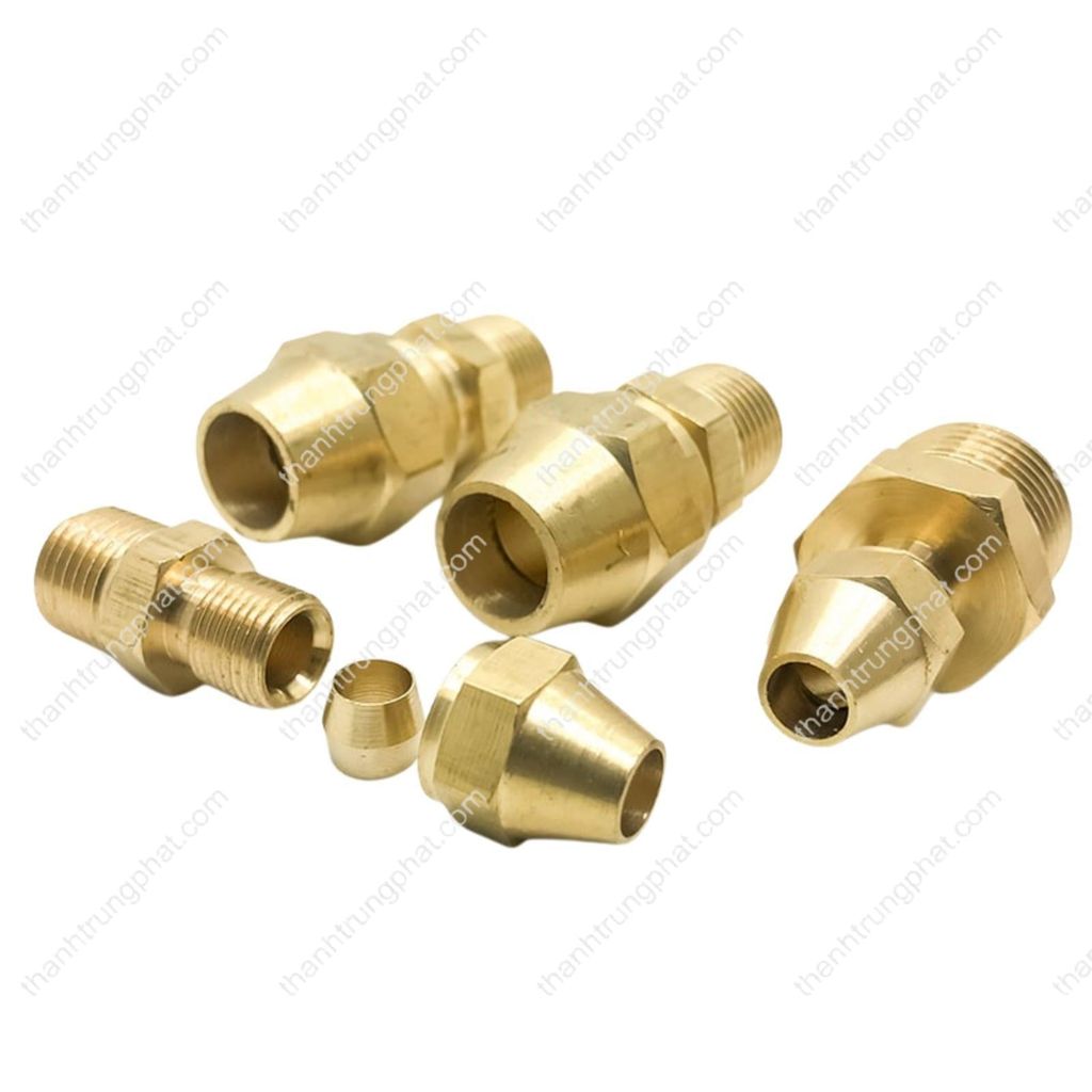 Thẳng 1 đầu chèn hạt bắp x 1 đầu ren