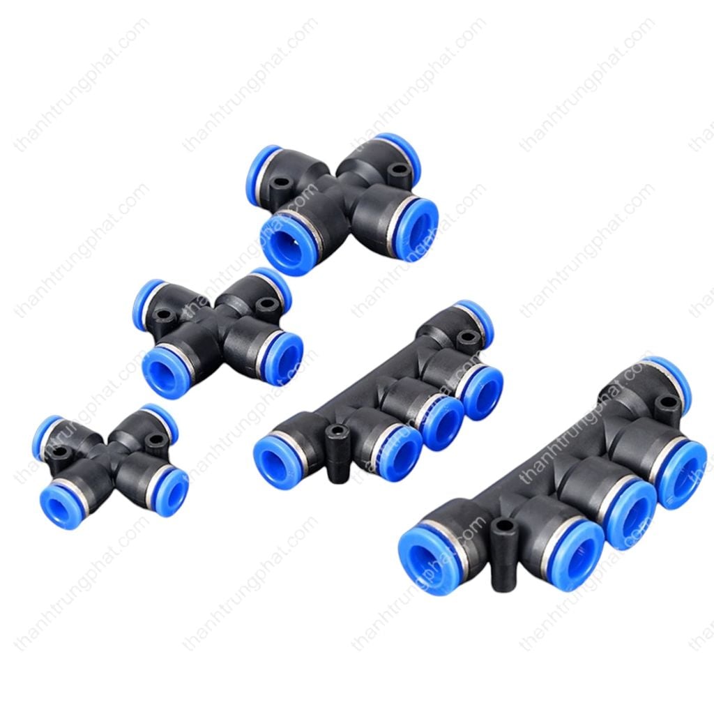 Ngã 4 - Ống Nhựa PU - PA - PE | PZA 04 ~ PZA 12 | Ống 4mm ~ Ống 12mm