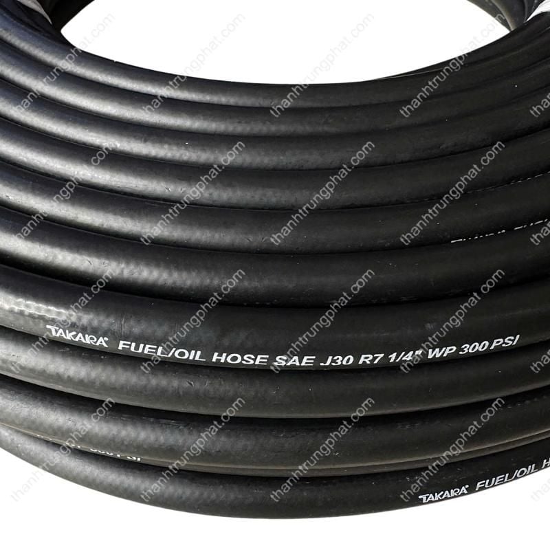 Ống cao su dẫn xăng dầu TAKARA SAE J30 R7 – WP 300PSI (Fuel oil hose)