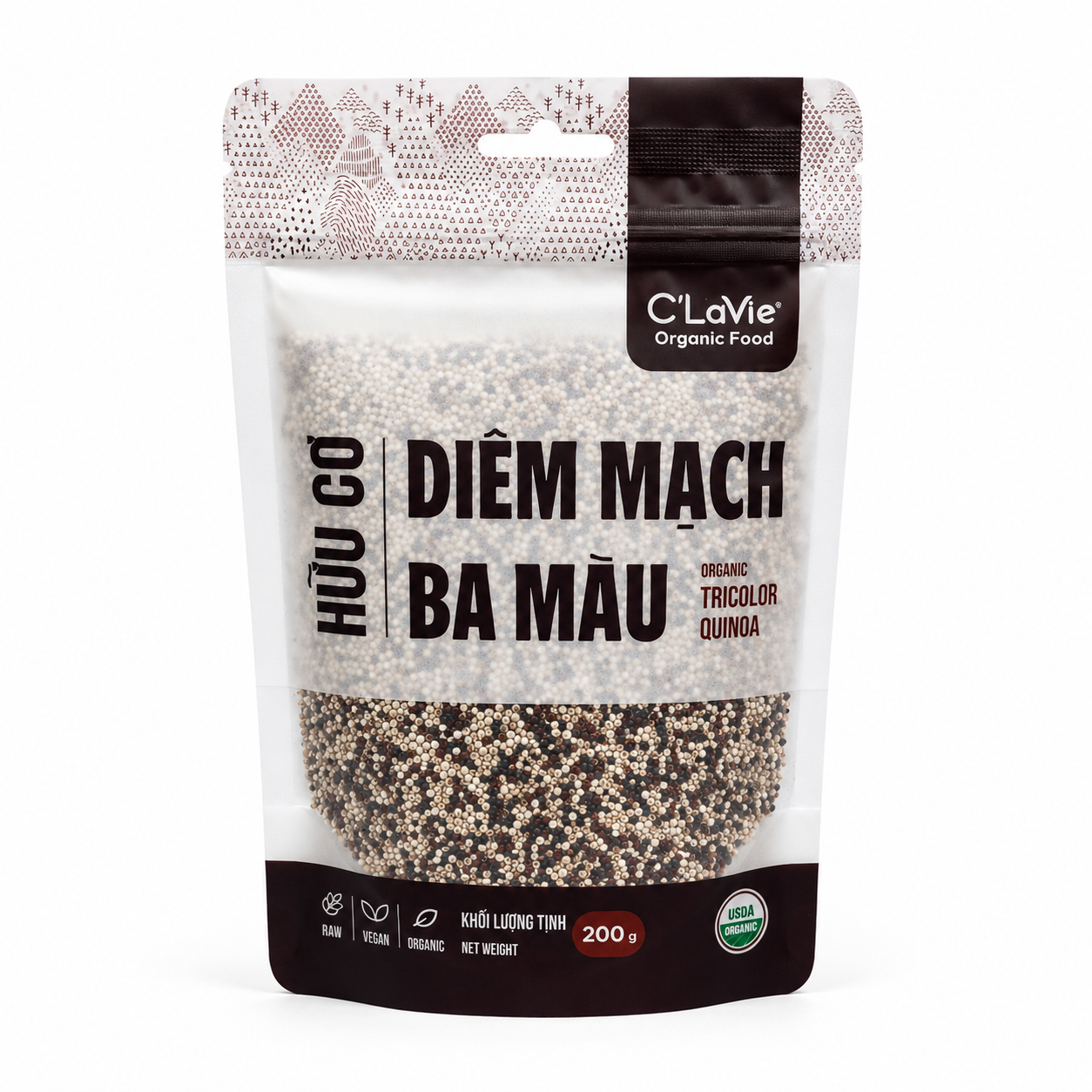 Diêm mạch ba màu hữu cơ C'LaVie 200g 