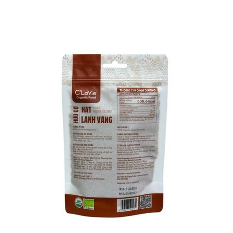  Hạt lanh vàng hữu cơ C'LaVie 200g 