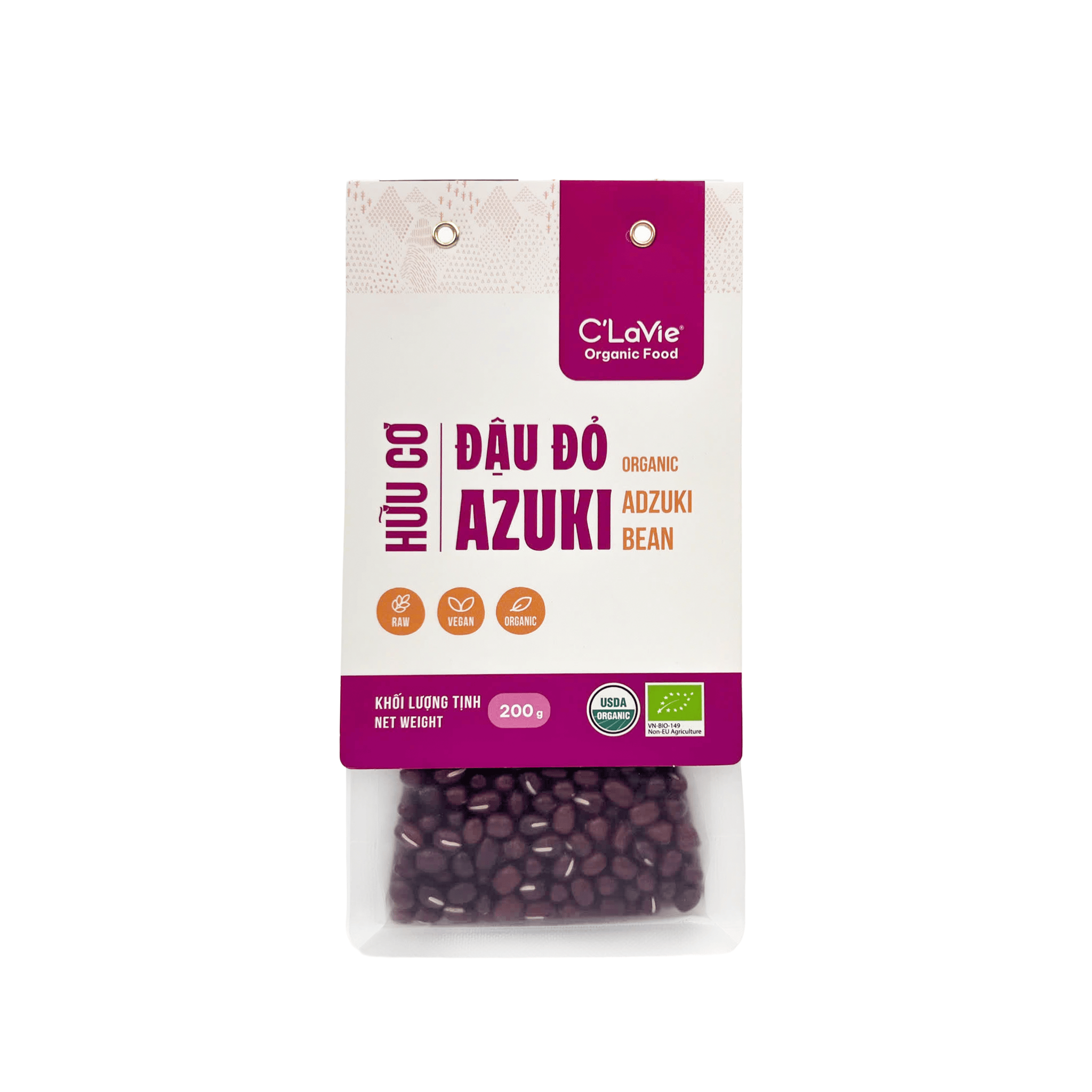  Đậu đỏ Azuki hữu cơ C'LaVie 200g 
