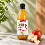  Giấm Táo Hữu Cơ Có Giấm Mẹ C’LaVie 1000ml 