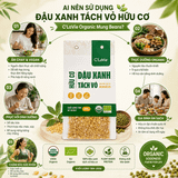  Đậu xanh tách vỏ hữu cơ C'LaVie 200g 