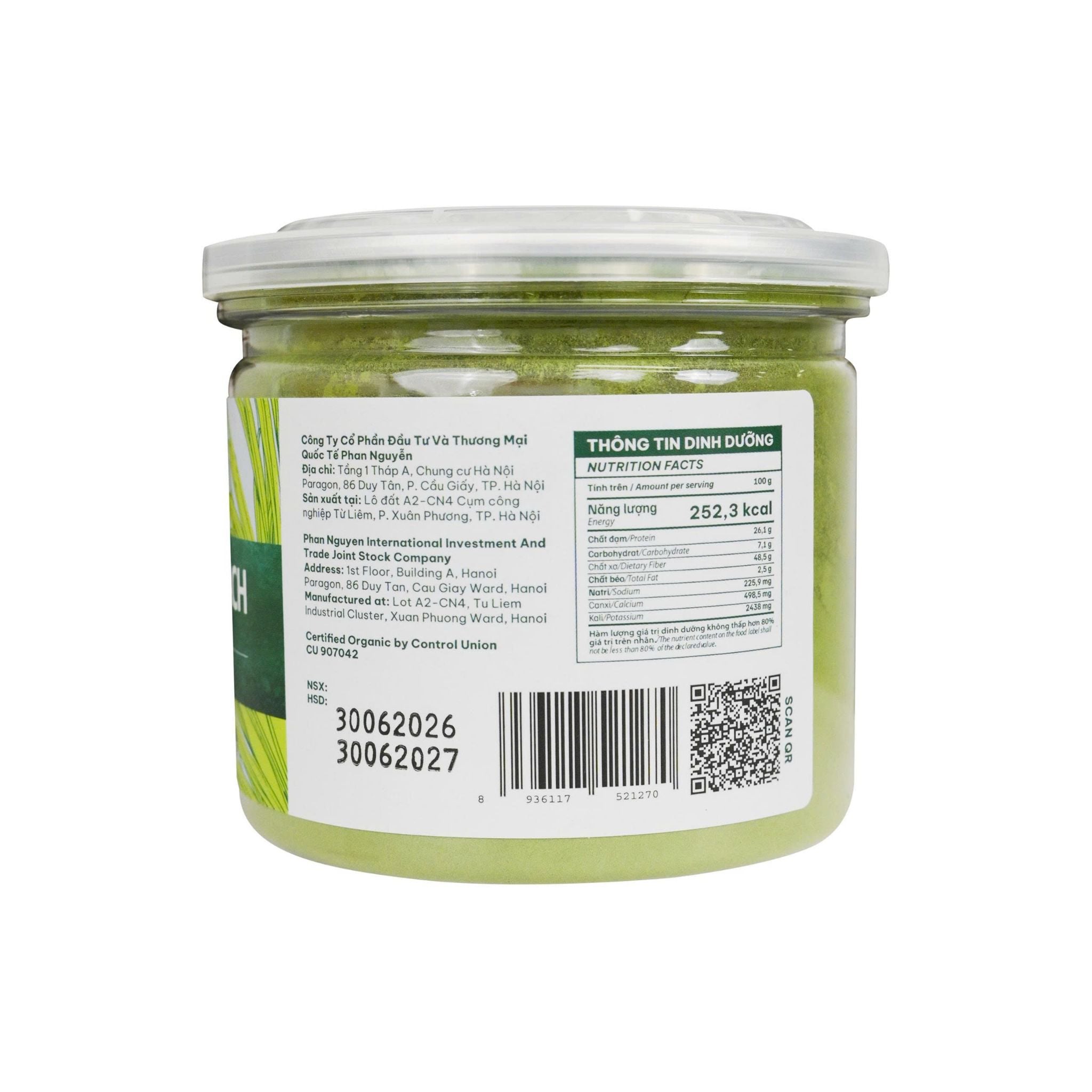  Bột cỏ lúa mạch hữu cơ C'LaVie 60g 