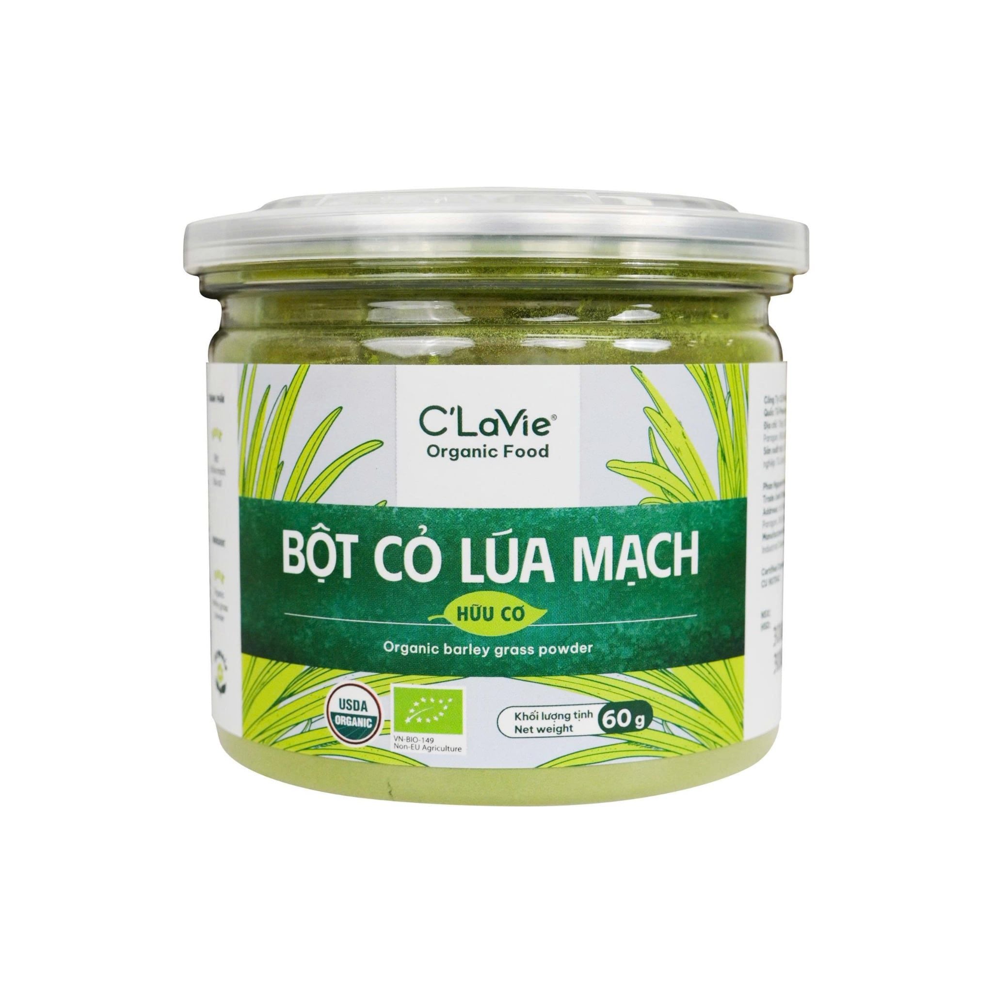  Bột cỏ lúa mạch hữu cơ C'LaVie 60g 