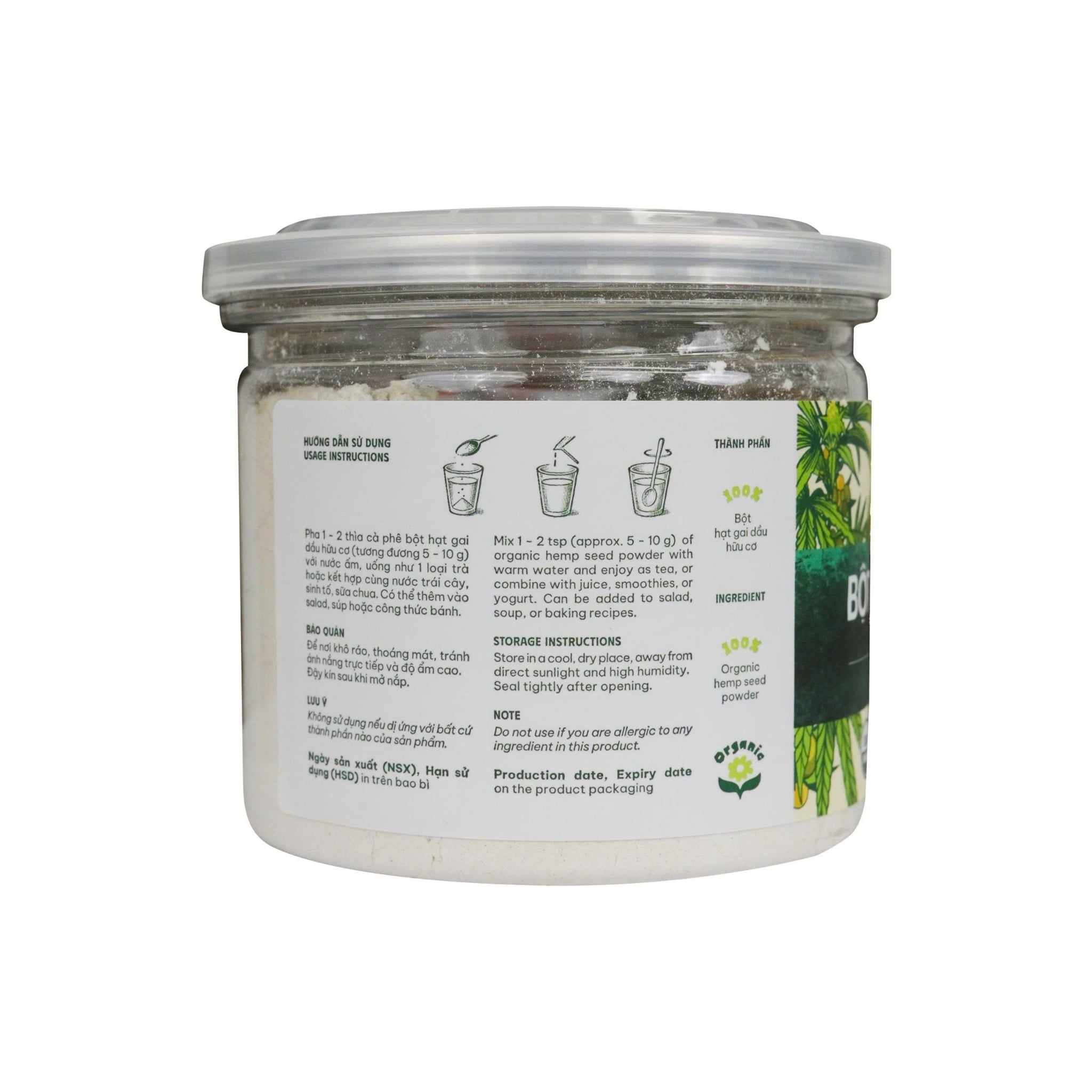  Bột hạt gai dầu hữu cơ C'LaVie 60g 