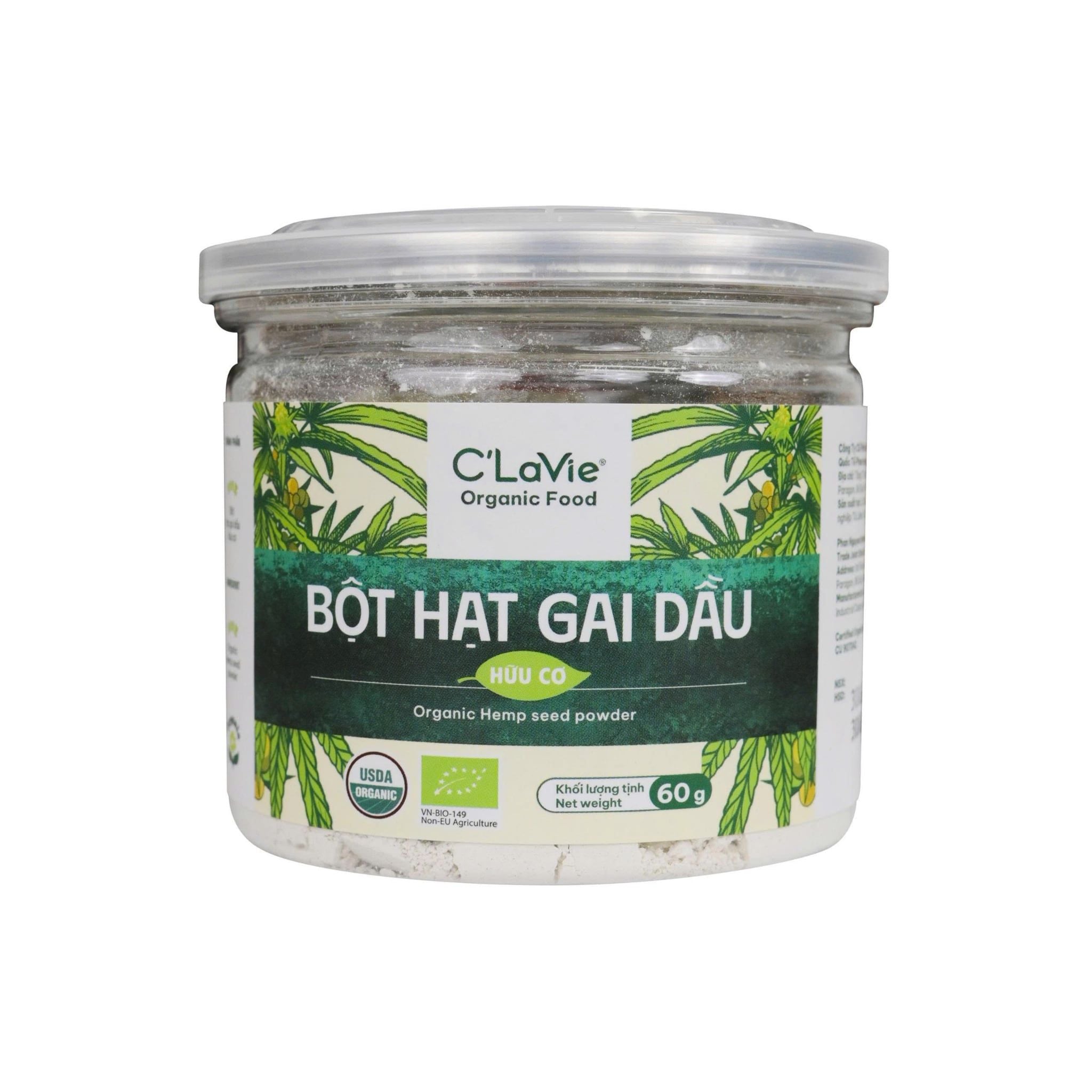  Bột hạt gai dầu hữu cơ C'LaVie 60g 