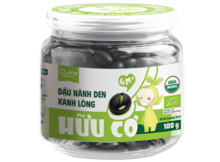  Đậu nành đen xanh lòng hữu cơ C'LaVie 100g 