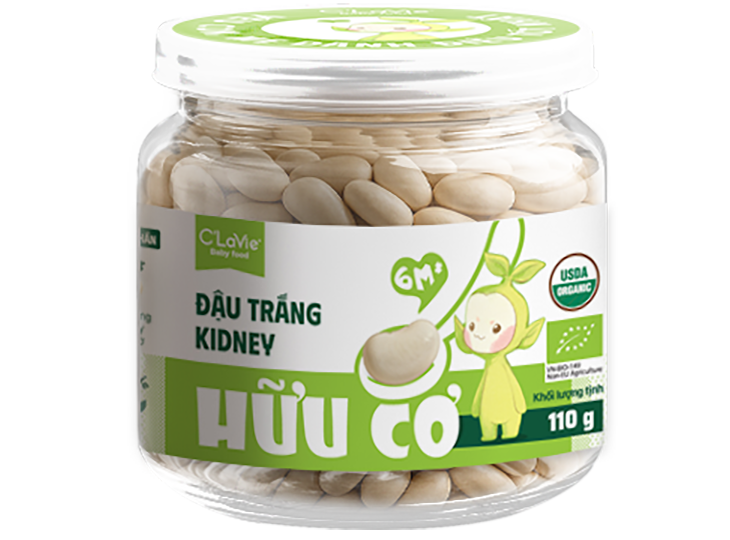  Đậu trắng kidney hữu cơ C'LaVie 110g 