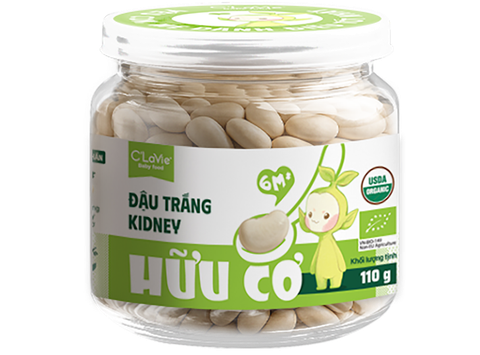  Đậu trắng kidney hữu cơ C'LaVie 110g 