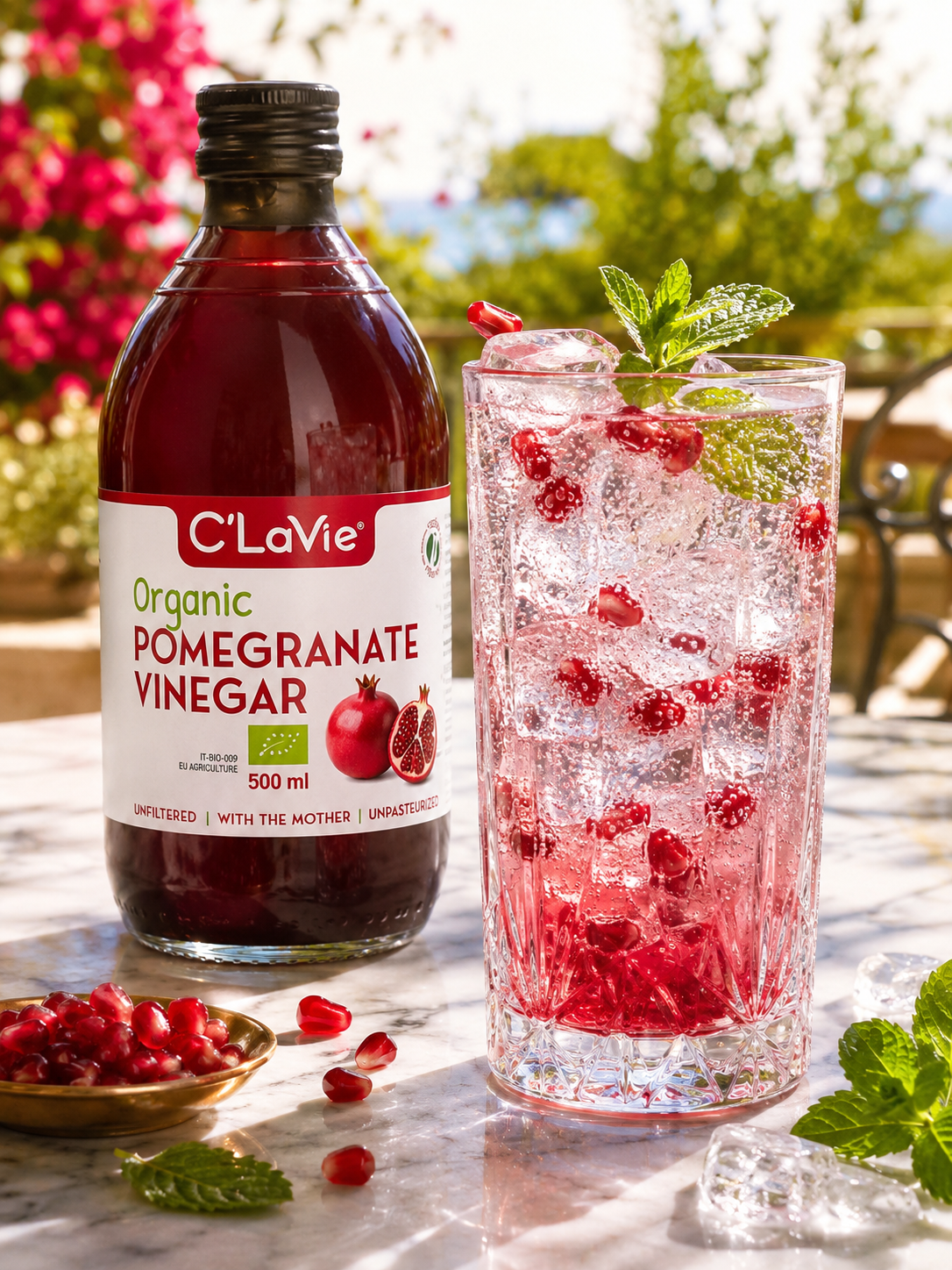  Giấm Lựu Hữu Cơ C’LaVie 500ml 