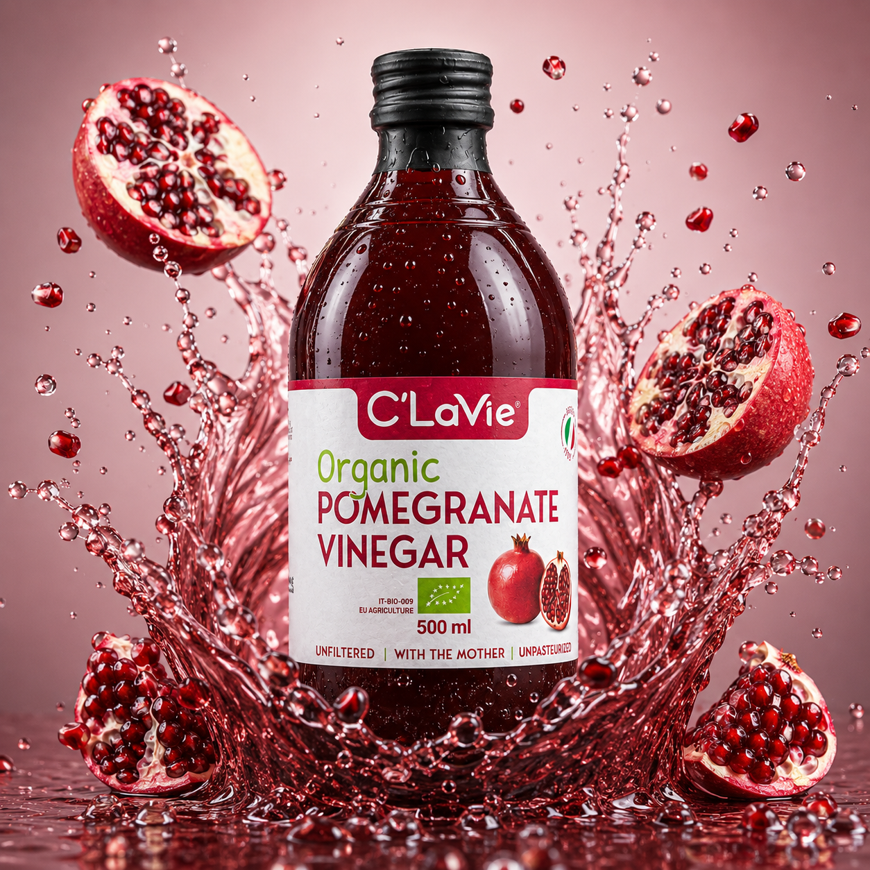  Giấm Lựu Hữu Cơ C’LaVie 500ml 