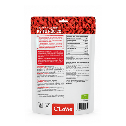  Kỷ tử hữu cơ C'LaVie 170g 