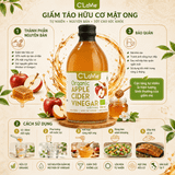  Giấm Táo Hữu Cơ Mật Ong C’LaVie 500ml 