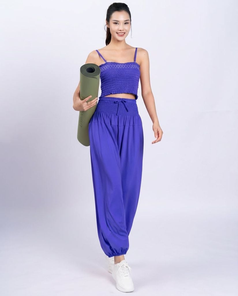 Bộ Tập Yoga Smocking Nữ Alibaba LV24N01F505 (D)
