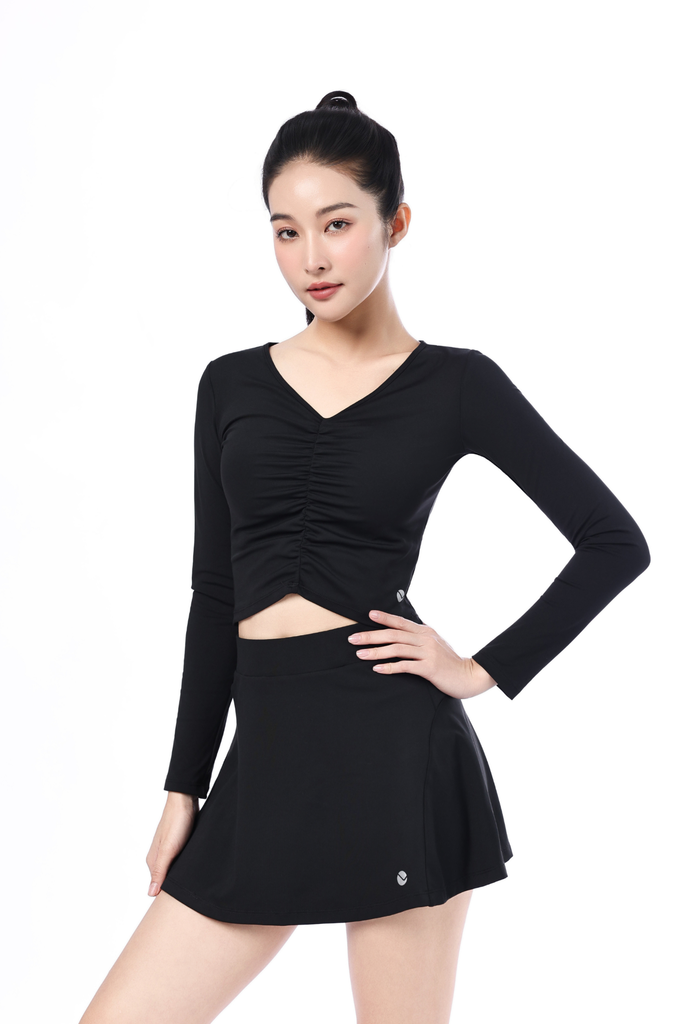 Áo Croptop Nữ Nhún Chun LV25W04F229