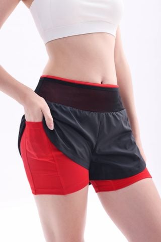 Quần Running 2 Lớp Nữ LV25N03F306