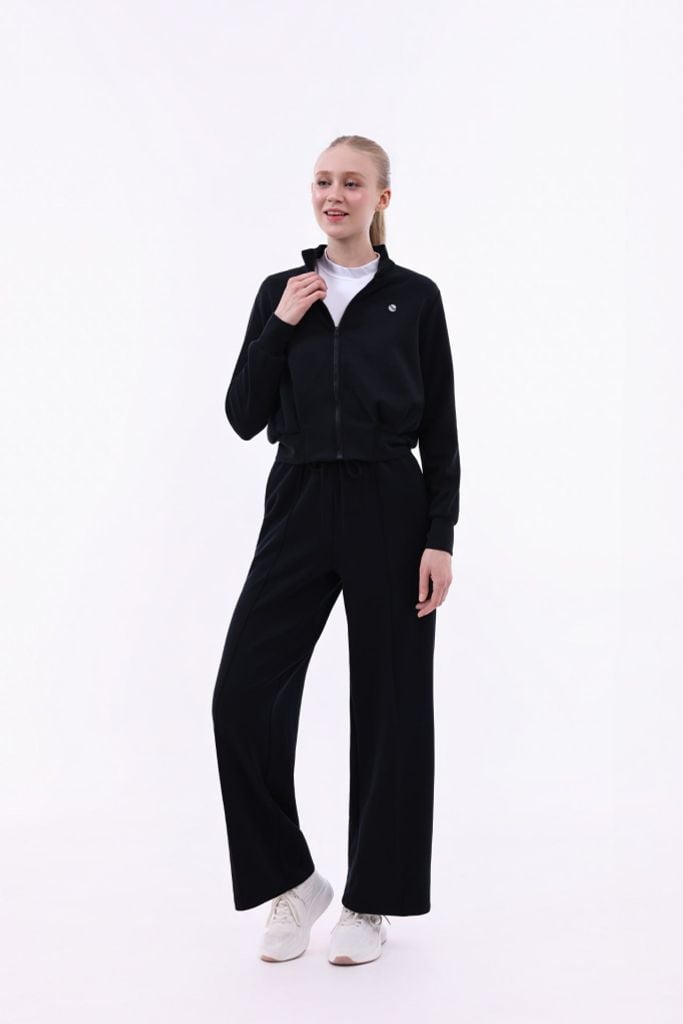 Áo Khoác Nỉ Nữ Cổ Cao LV25W04F608