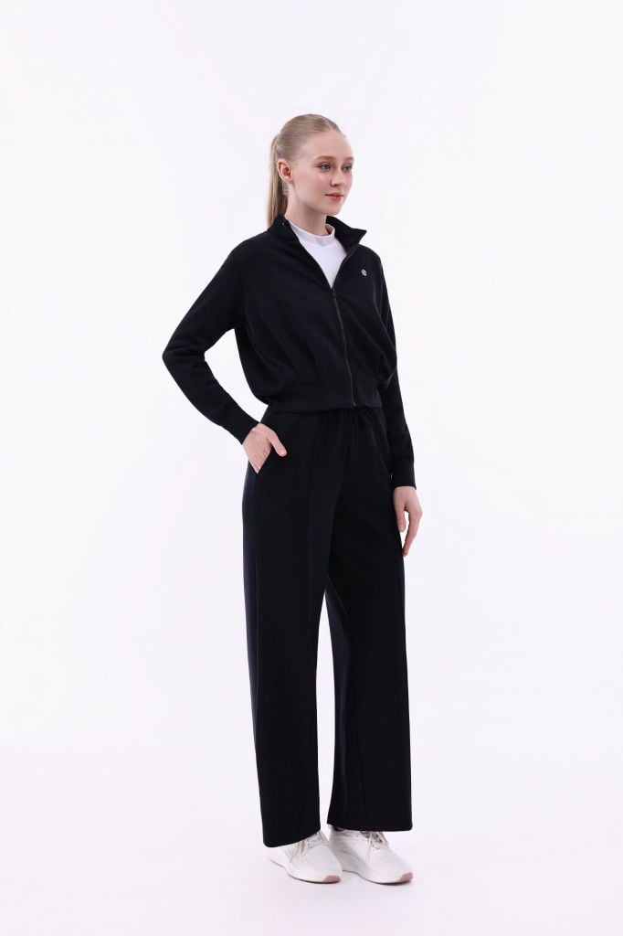 Áo Khoác Nỉ Nữ Cổ Cao LV25W04F608