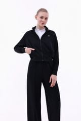 Áo Khoác Nỉ Nữ Cổ Cao LV25W04F608