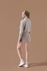 Áo Khoác Nỉ Nữ Cổ Cao LV25W04F608