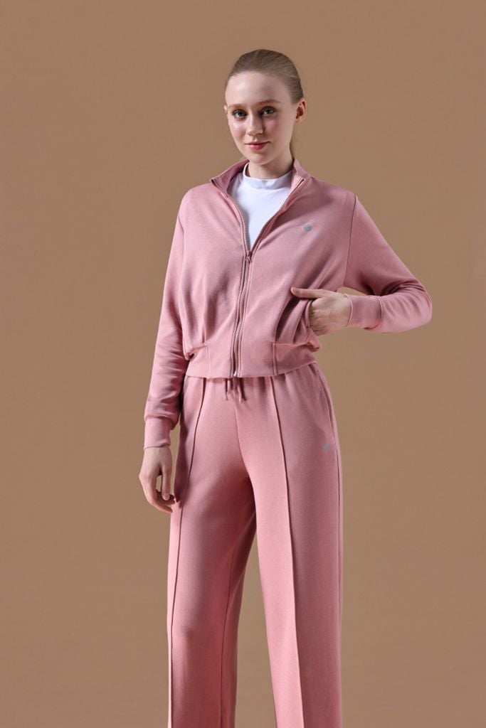 Áo Khoác Nỉ Nữ Cổ Cao LV25W04F608