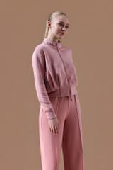 Áo Khoác Nỉ Nữ Cổ Cao LV25W04F608