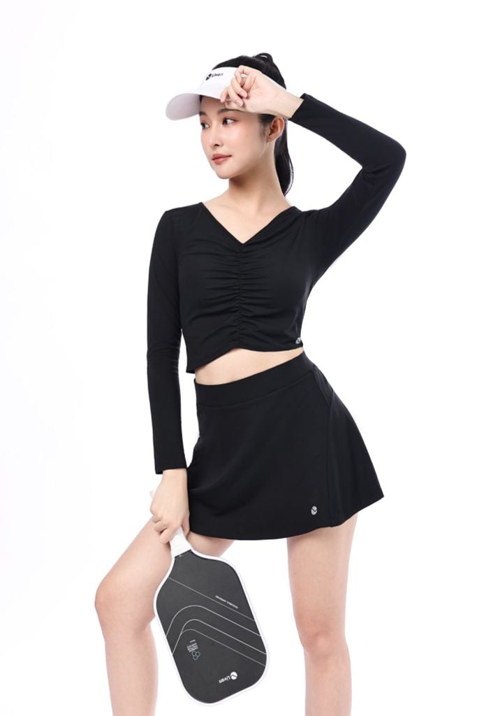 Áo Croptop Nữ Nhún Chun LV25W04F229