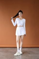 Áo Croptop Nữ Nhún Chun LV25W04F229