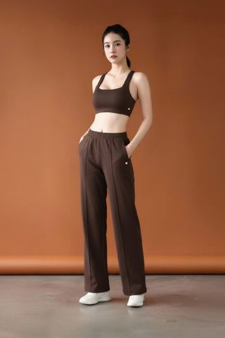 Quần Ống Suông Nỉ Nữ Basic LV25W04F309