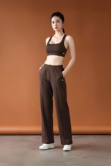 Quần Ống Suông Nỉ Nữ Basic LV25W04F309