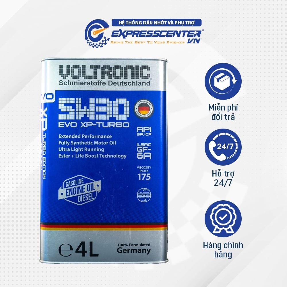  Dầu Nhớt Xe Oto Voltronic EVO XP-TURBO 5w30 4L 