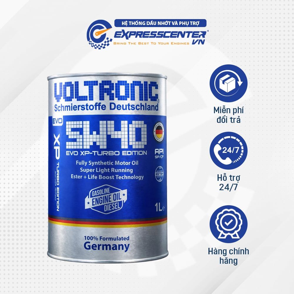  Dầu Nhớt Xe Oto Voltronic EVO XP-TURBO 5W40 1L 
