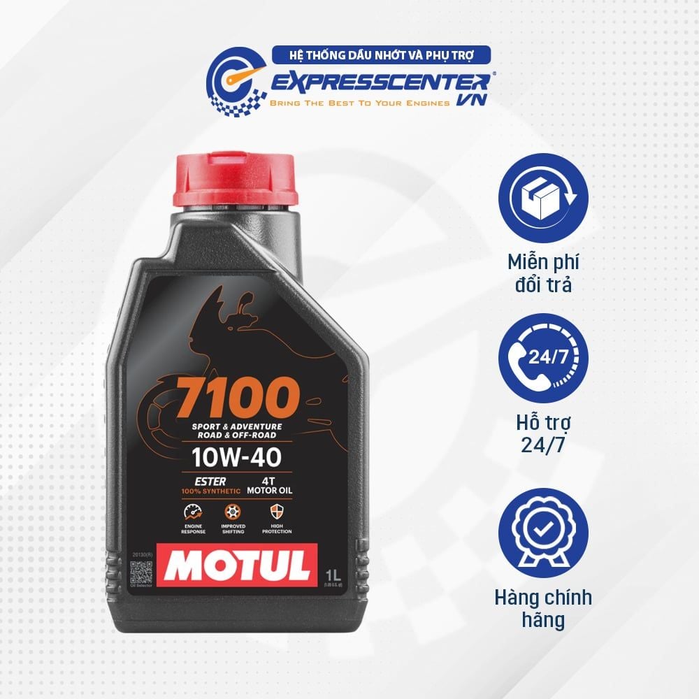  Dầu Nhớt Xe Moto Motul 7100 10w40 - 1L 