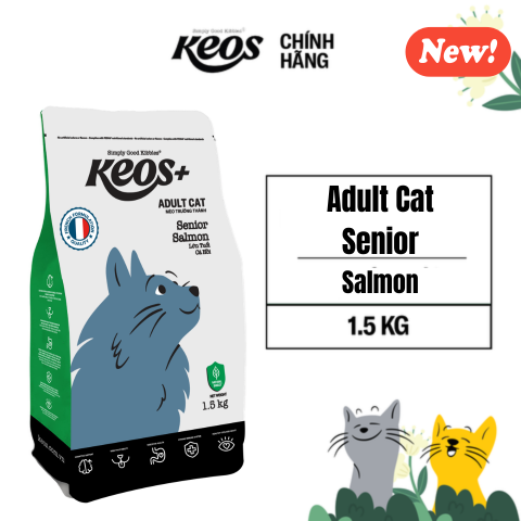  Keos+ Adult Cat Senior - Salmon Flavor 