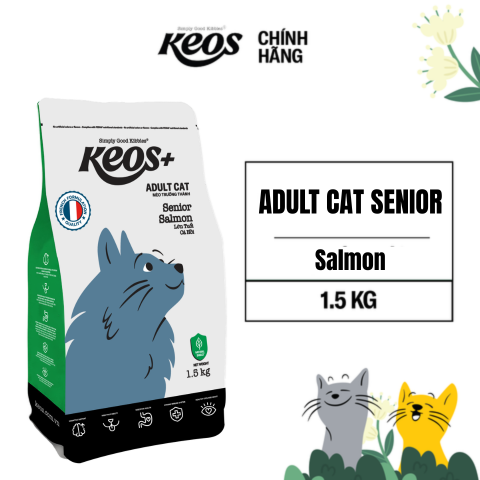  Keos+ Adult Cat Senior - Salmon Flavor 