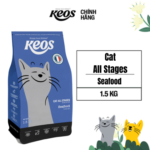  Keos for Cat All Stages -  Seafood Flavor 