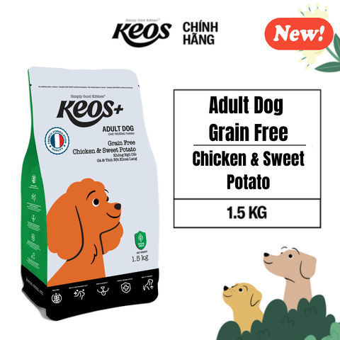  Keos+ Adult Dog Grain Free - Chicken & Sweet Potato Flavor 