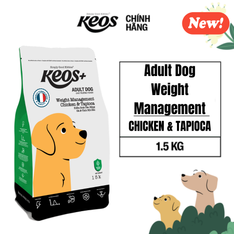  Keos+ Adult Dog Weight Management - Chicken & Tapioca Flavor 