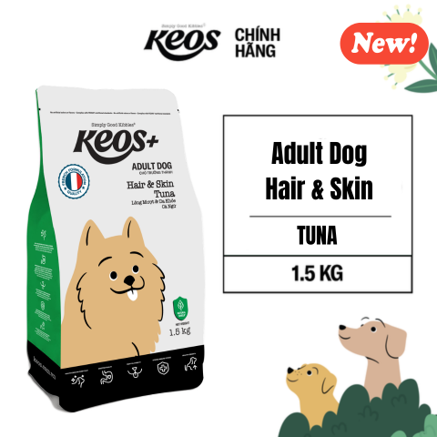  Keos+ Adult Dog Hair & Skin - Tuna Flavor 
