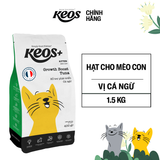  [Keos+] Hạt dành riêng cho mèo con, vị cá ngừ (400gr - 8kg) 