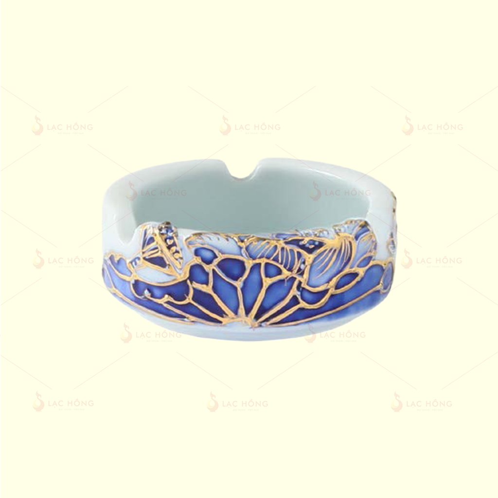 Set 2: Bộ Ấm Trà Đầy Đủ Liên Hoa Lam Ngọc