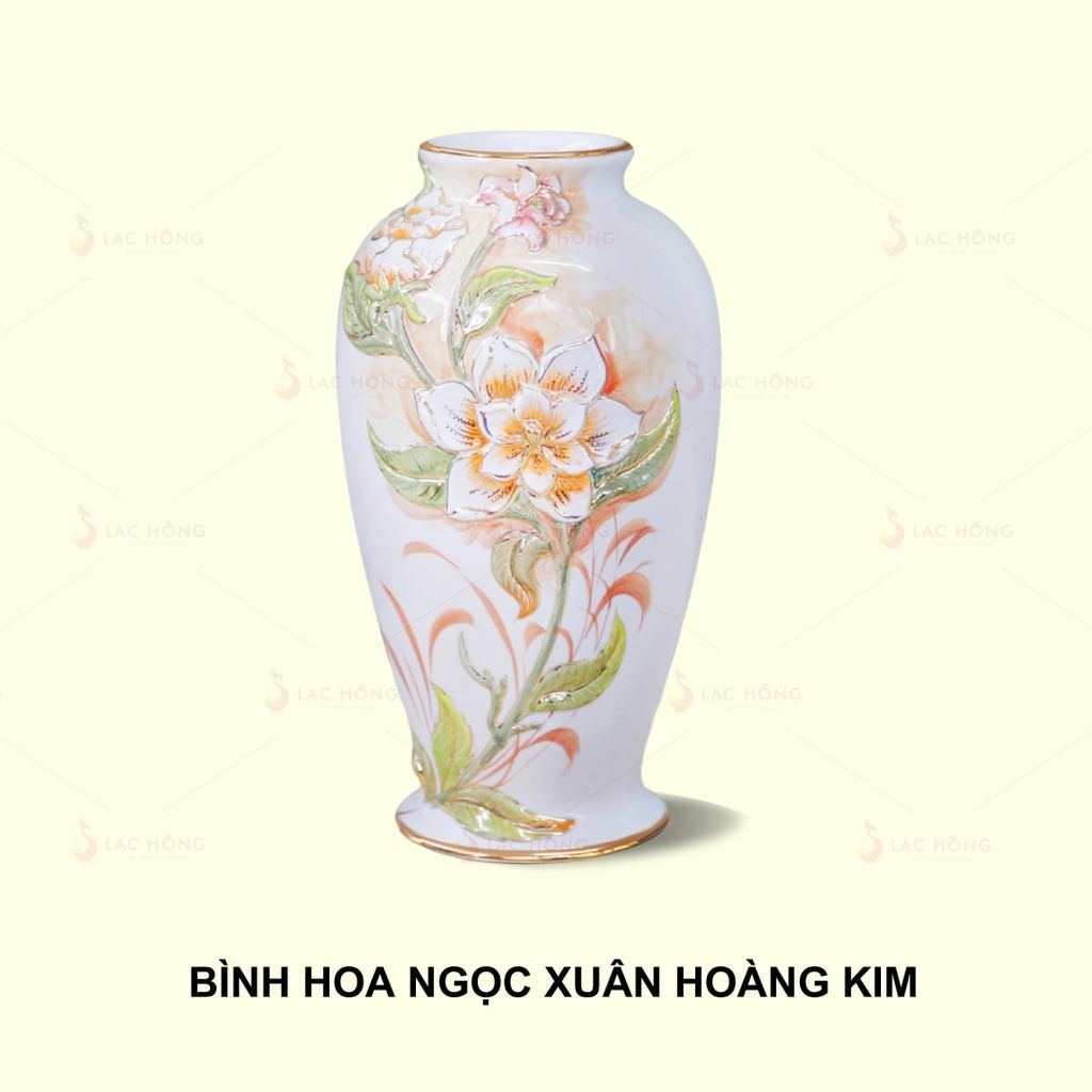 Bình Hoa Ngọc Xuân Hoàng Kim