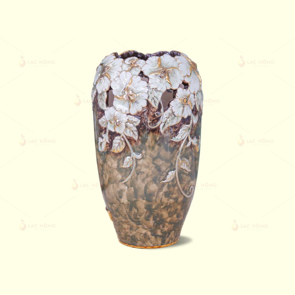 Bình Hoàng Hoa Trầm Sắc