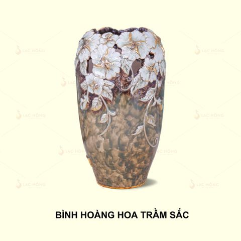  Bình Hoàng Hoa Trầm Sắc 