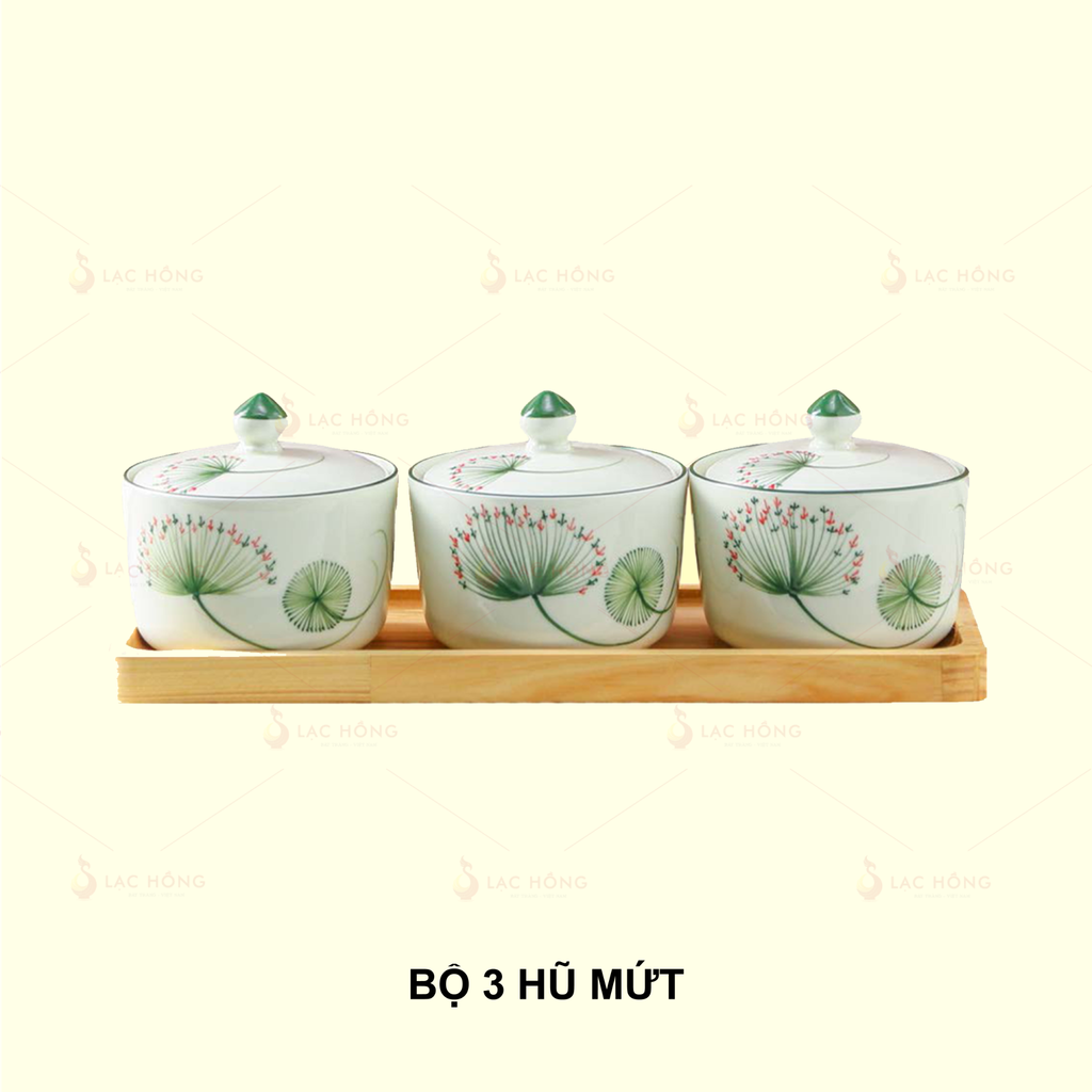 Bộ 3 Hũ Mứt Bồ Công Anh